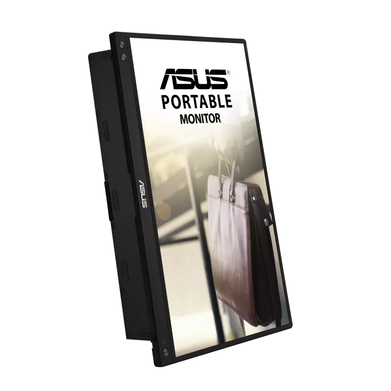 Монитор Asus ZenScreen MB16ACV, преносим, 15.6" (39.62 cm) IPS панел, Full HD, 5ms, 100 000 000:1, 250 cd/m2, USB Type-C, 90LM0381-B01370