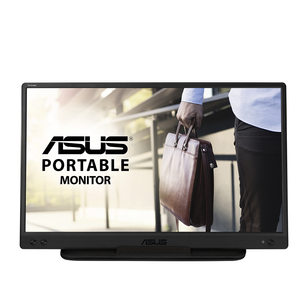 Монитор ASUS ZenScreen MB166C, 15.6" 39.6см LED IPS, Full HD, 5ms, 60Hz, USB-C, Портативен - ASUS-MON-MB166C, 90LM07D3-B01170