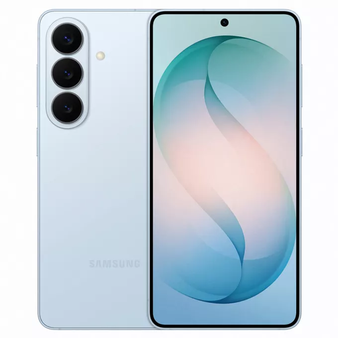 Samsung Galaxy S26 (син), поддържа 2 SIM карти, 6.3" (16.00 cm) Dynamic LTPO AMOLED 2X 120Hz дисплей, десетядрен Exynos 2600 3.8GHz, 12GB RAM, 256GB Flash памет, 50 + 10 + 12 & 12 Mpix камери, Android, One UI, SM-S942BLBGEUE