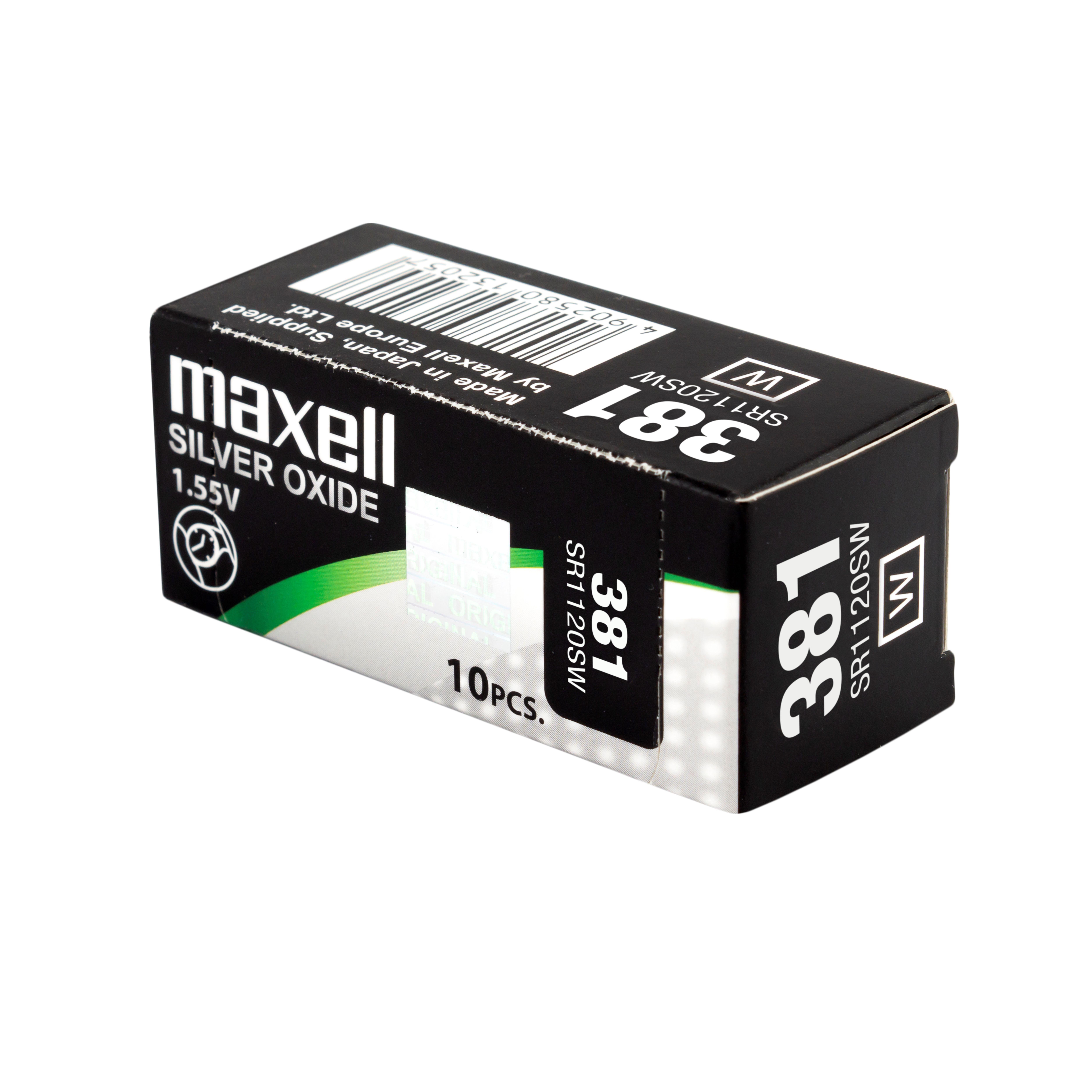 Бутонна батерия сребърна MAXELL SR1120 SW /381/391/  AG8   1.55V - ML-BS-SR1120-SW