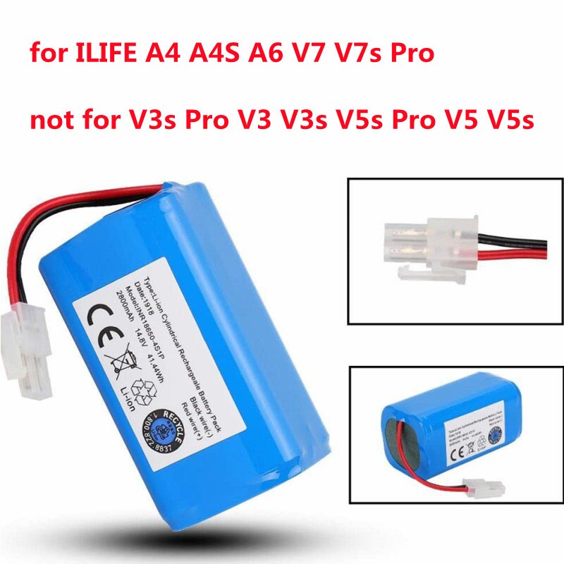 Батерия за прахосмукачка робот iLife V7s / V7s Pro / V7 / S8 Pro / X620 / Y8H4, 2800 mAh - 104