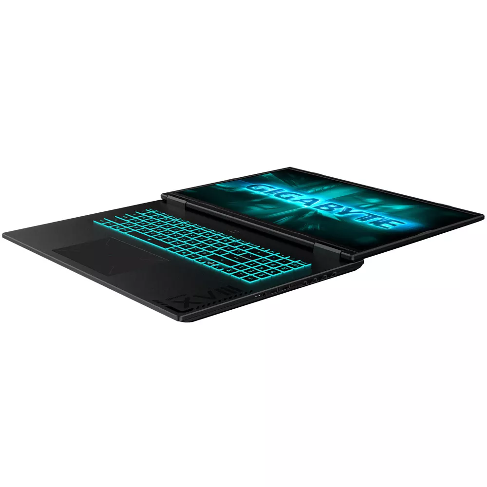 Лаптоп Gigabyte Gaming A18 3TH, осемядрен AMD Ryzen 7 260 3.8/5.1GHz, 18" (45.7cm) WQXGA IPS 165Hz Anti-Glare Display & GF RTX 5050 8GB (HDMI), 16GB DDR5, 512GB SSD, 1x USB 4.0 Type-C, No OS, 3THK3EEC93SD