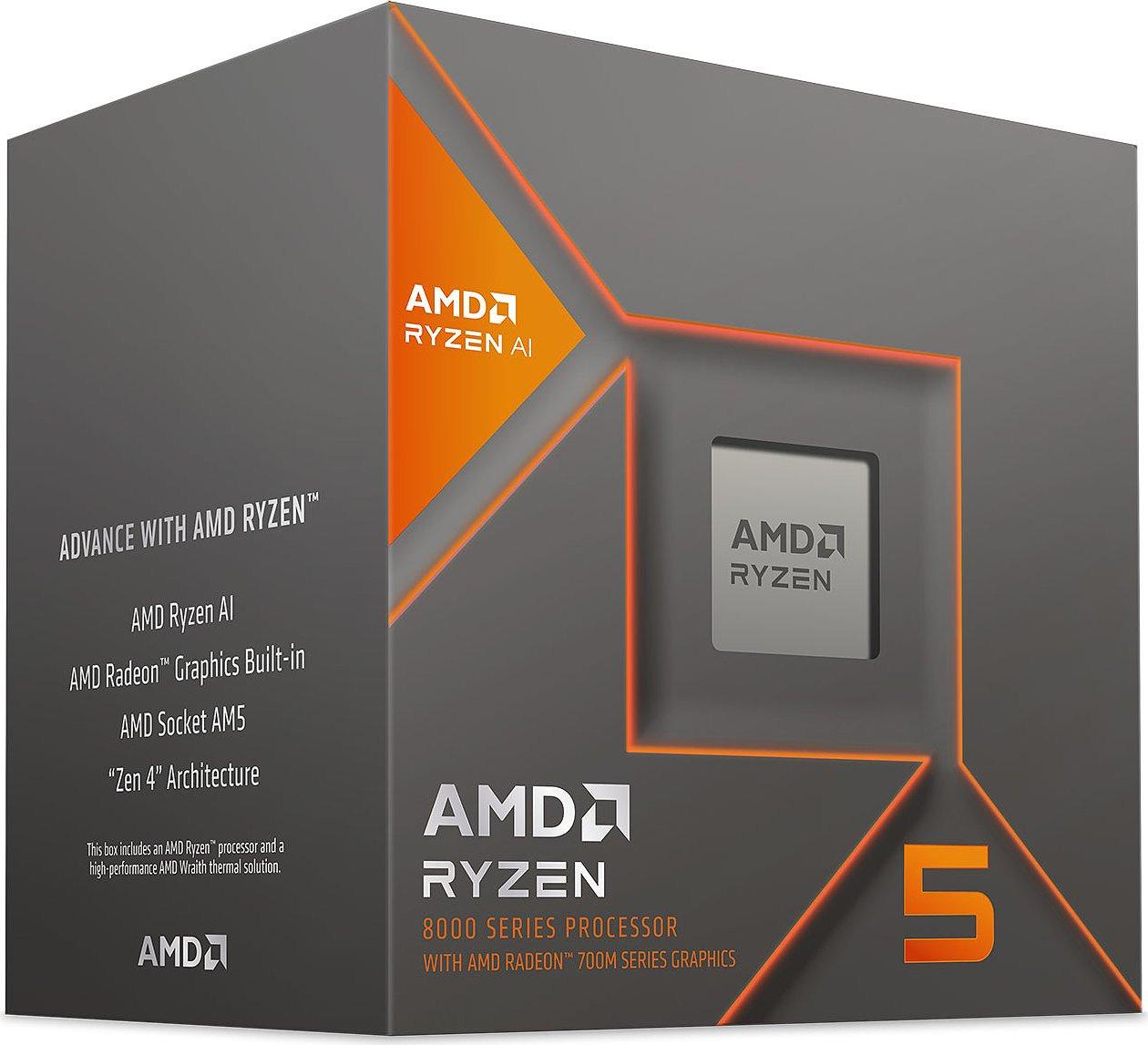 Процесор AMD RYZEN 5 8500G, 6-Core 3.5 GHz (Up to 5.0GHz) 16MB Cache, 65W, AM5, BOX - 100-100000931BOX