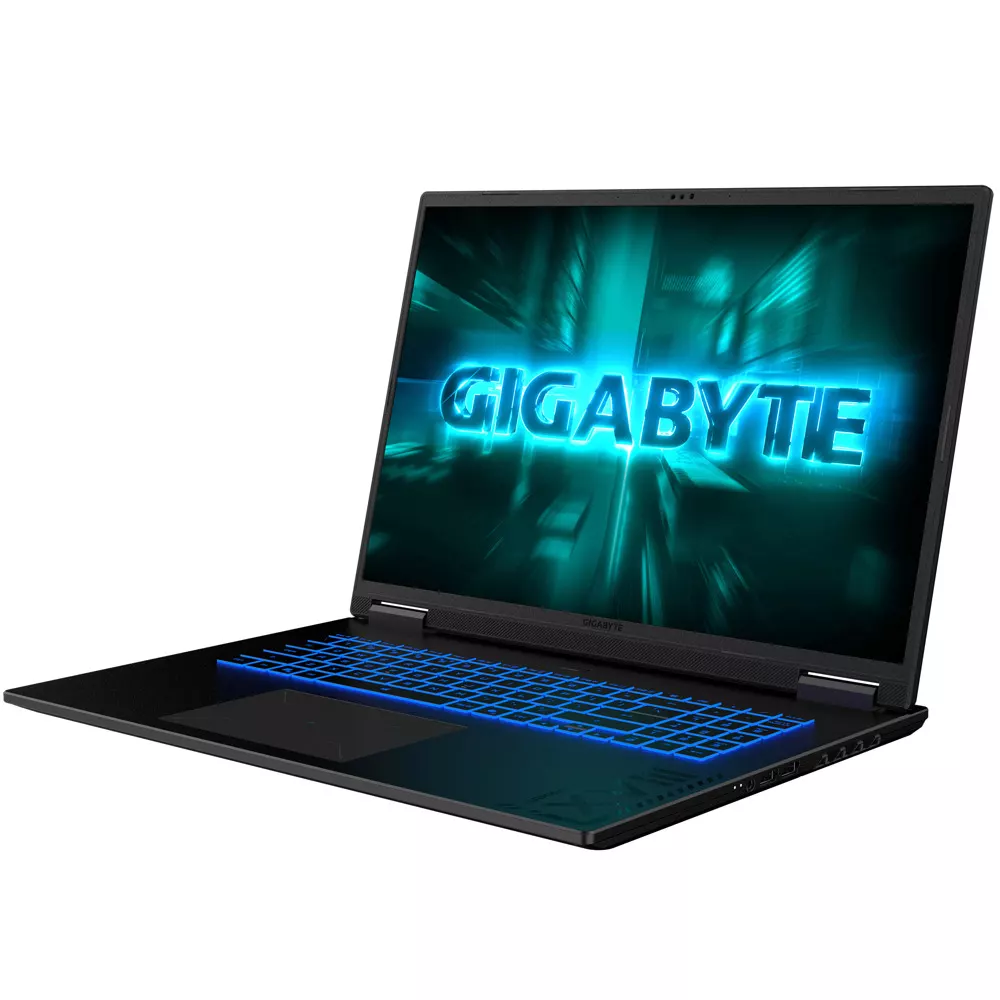 Лаптоп Gigabyte Gaming A18 3TH, осемядрен AMD Ryzen 7 260 3.8/5.1GHz, 18" (45.7cm) WQXGA IPS 165Hz Anti-Glare Display & GF RTX 5050 8GB (HDMI), 16GB DDR5, 512GB SSD, 1x USB 4.0 Type-C, No OS, 3THK3EEC93SD