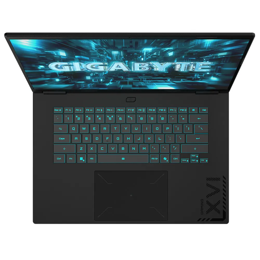 Лаптоп Gigabyte Gaming A16 PRO DXH (DXHG4EECC4SD), десетядрен Intel Core 7 240H 2.5/5.2GHz, 16" (40.64cm) WQXGA IPS 165Hz Anti-Glare Display & GF RTX 5070 Ti 12GB (HDMI), 32GB LPDDR5x, 1TB SSD, 1x USB 3.2 Gen 1 Type-C, No OS, HG4EECC4SD