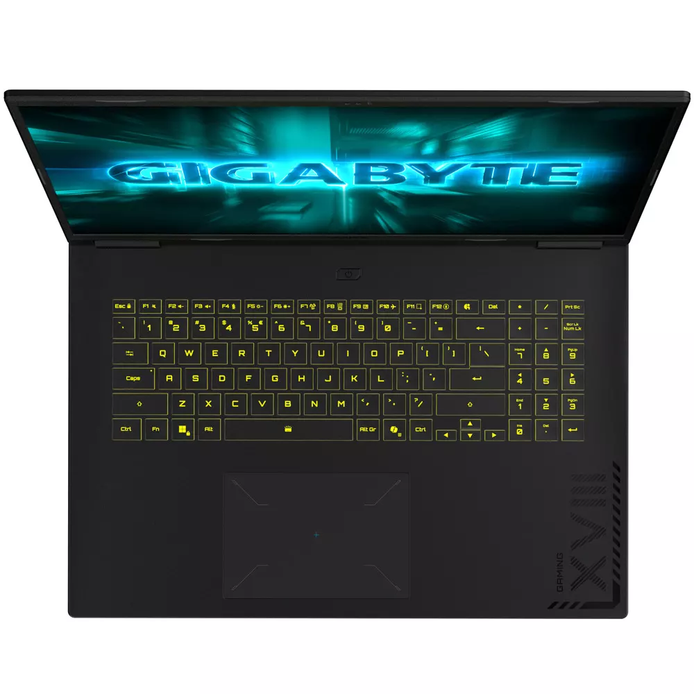 Лаптоп Gigabyte Gaming A18 3TH, осемядрен AMD Ryzen 7 260 3.8/5.1GHz, 18" (45.7cm) WQXGA IPS 165Hz Anti-Glare Display & GF RTX 5050 8GB (HDMI), 16GB DDR5, 512GB SSD, 1x USB 4.0 Type-C, No OS, 3THK3EEC93SD