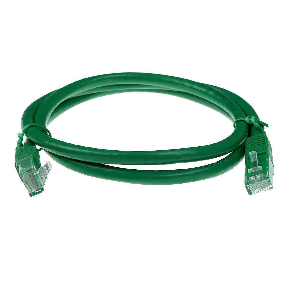 Мрежов пач кабел ACT U/UTP, CAT 6, RJ-45 - RJ-45, 1.0 m, Медни проводници, Зелен, Булк опаковка - EWENT-ACT-IB8701